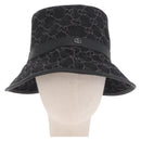 GUCCI GG Marmont Bucket Hat M Beige Gold 768647 Auth BA16737M-2