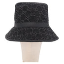 GUCCI GG Marmont Bucket Hat M Beige Gold 768647 Auth BA16737M-3