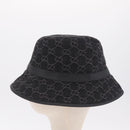 GUCCI GG Marmont Bucket Hat M Beige Gold 768647 Auth BA16737M-4