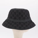 GUCCI GG Marmont Bucket Hat M Beige Gold 768647 Auth BA16737M-5