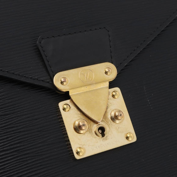 LOUIS VUITTON Epi Serviette Conseiller Business Bag Black M54422 LV Auth BA16739