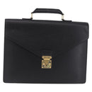 LOUIS VUITTON Epi Serviette Conseiller Business Bag Black M54422 LV Auth BA16739-13