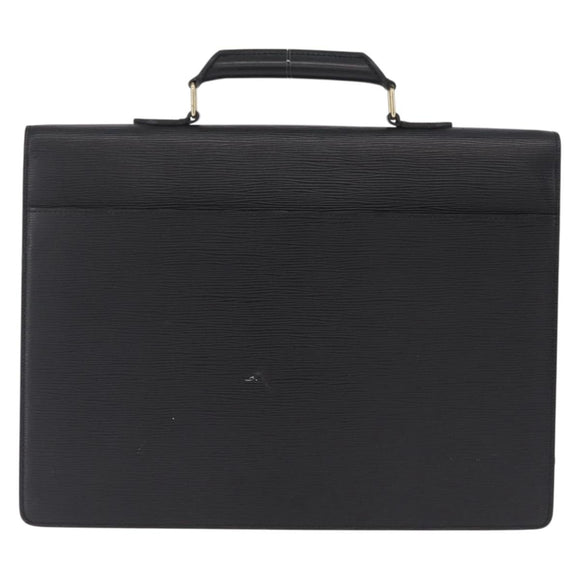 LOUIS VUITTON Epi Serviette Conseiller Business Bag Black M54422 LV Auth BA16739