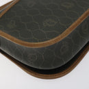 Christian Dior Honeycomb Canvas Shoulder Bag PVC Khaki Auth BA1674-16