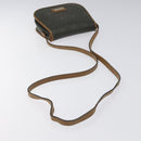 Christian Dior Honeycomb Canvas Shoulder Bag PVC Khaki Auth BA1674-7