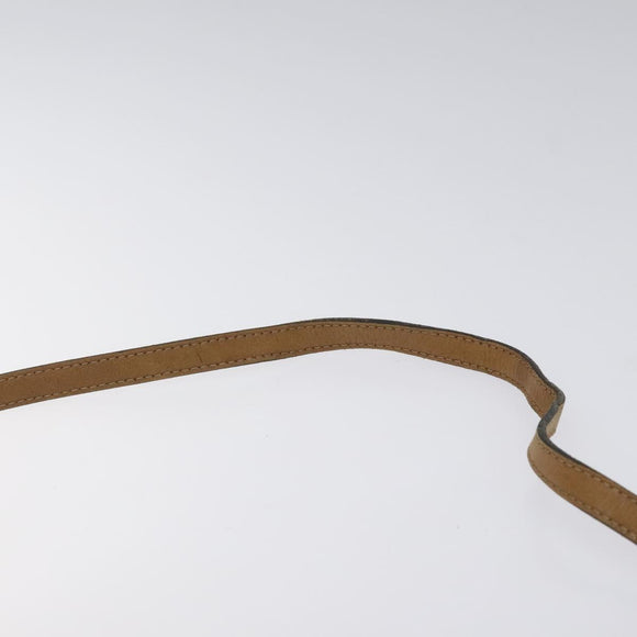 Christian Dior Honeycomb Canvas Shoulder Bag PVC Khaki Auth BA1674