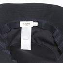 CELINE Bucket Hat Canvas L Black Auth BA16743M-14