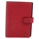 LOUIS VUITTON Epi Agenda PM Day Planner Cover Red R20057 LV Auth BA16747-2