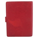 LOUIS VUITTON Epi Agenda PM Day Planner Cover Red R20057 LV Auth BA16747-3