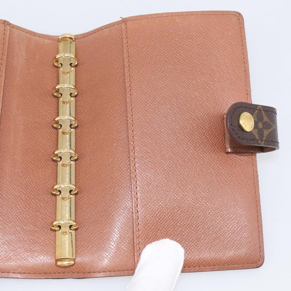 LOUIS VUITTON Monogram Agenda PM Day Planner Cover R20005 LV Auth BA16748