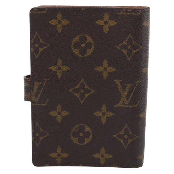 LOUIS VUITTON Monogram Agenda PM Day Planner Cover R20005 LV Auth BA16748