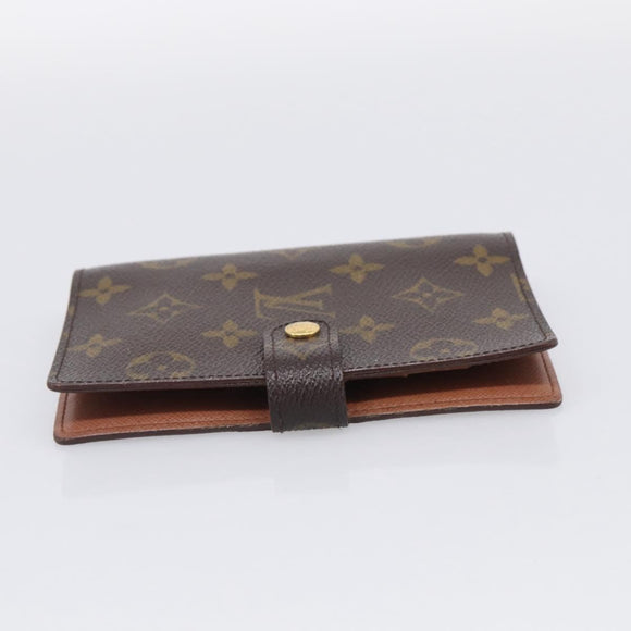 LOUIS VUITTON Monogram Agenda PM Day Planner Cover R20005 LV Auth BA16748