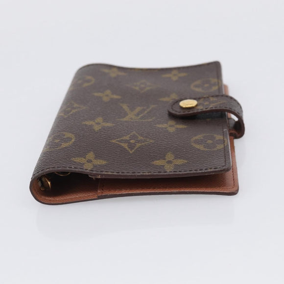 LOUIS VUITTON Monogram Agenda PM Day Planner Cover R20005 LV Auth BA16748