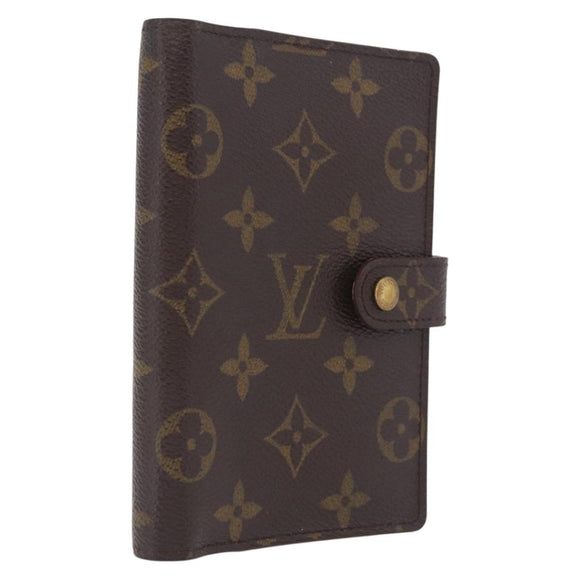 LOUIS VUITTON Monogram Agenda PM Day Planner Cover R20005 LV Auth BA16749