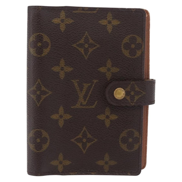 LOUIS VUITTON Monogram Agenda PM Day Planner Cover R20005 LV Auth BA16749