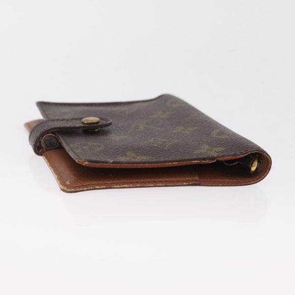 LOUIS VUITTON Monogram Agenda PM Day Planner Cover R20005 LV Auth BA16749