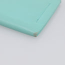 Tiffany & Co. Coin Purse Leather Light Blue Silver Auth BA16754A-11