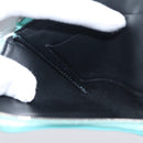 Tiffany & Co. Coin Purse Leather Light Blue Silver Auth BA16754A-19