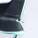 Tiffany & Co. Coin Purse Leather Light Blue Silver Auth BA16754A-20