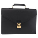 LOUIS VUITTON Epi Serviette Conseiller Bag Black M54422 LV Auth BA16760A-2