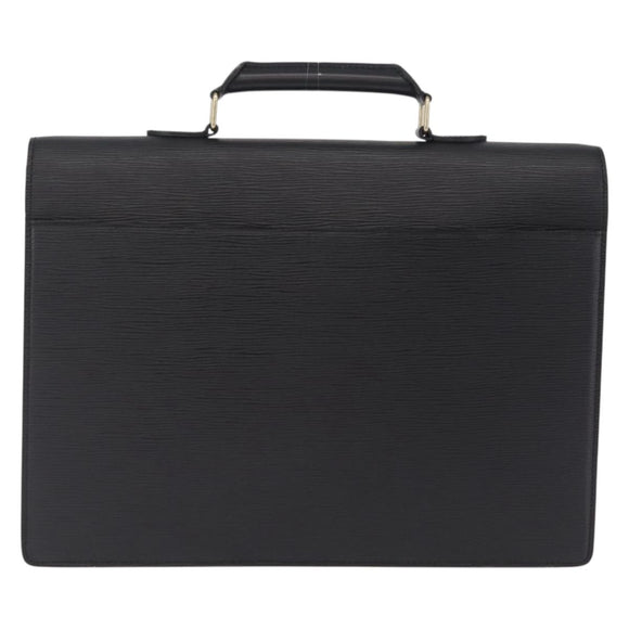 LOUIS VUITTON Epi Serviette Conseiller Bag Black M54422 LV Auth BA16760A