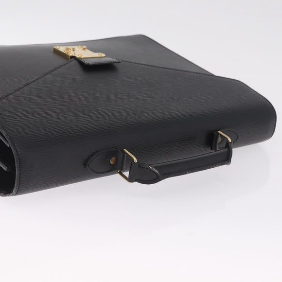LOUIS VUITTON Epi Serviette Conseiller Bag Black M54422 LV Auth BA16760A