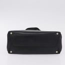 Salvatore Ferragamo Hand Bag Leather Canvas 2 Set Black Auth BA16763-16