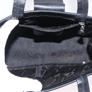Salvatore Ferragamo Hand Bag Leather Canvas 2 Set Black Auth BA16763-18