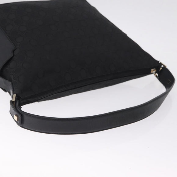 Salvatore Ferragamo Hand Bag Leather Canvas 2 Set Black Auth BA16763
