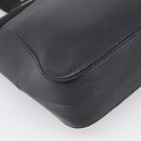 GUCCI Hand Bag Leather Black Silver 73983 Auth BA16769-13