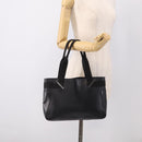 GUCCI Hand Bag Leather Black Silver 73983 Auth BA16769-22