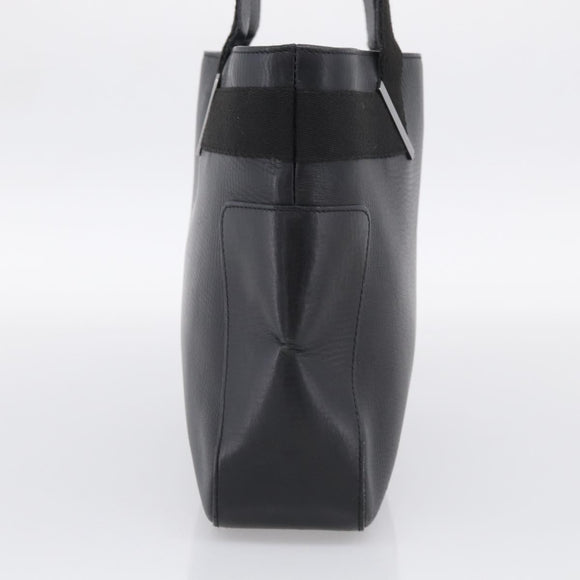 GUCCI Hand Bag Leather Black Silver 73983 Auth BA16769