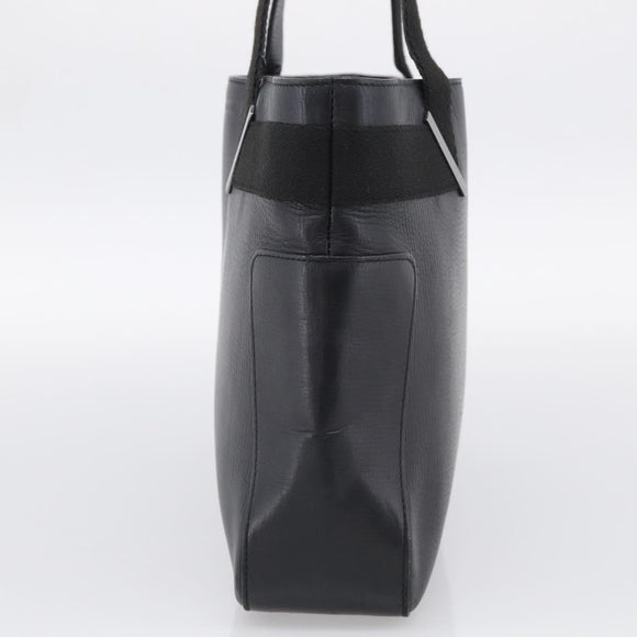 GUCCI Hand Bag Leather Black Silver 73983 Auth BA16769