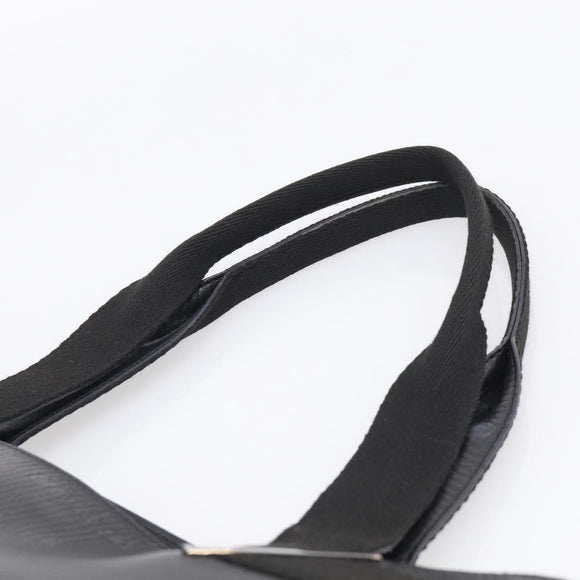 GUCCI Hand Bag Leather Black Silver 73983 Auth BA16769