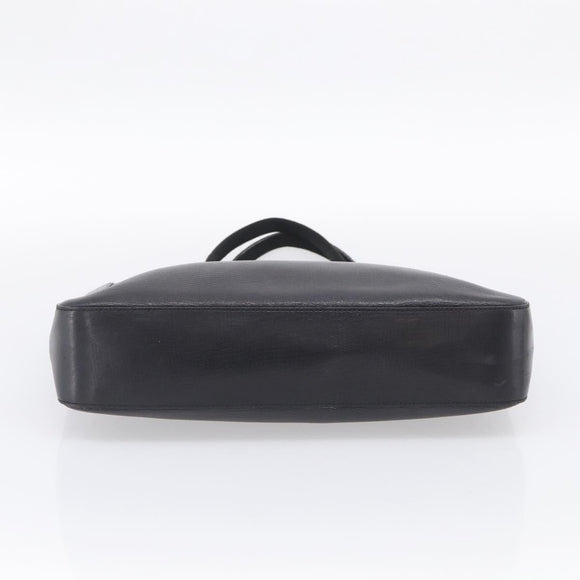 GUCCI Hand Bag Leather Black Silver 73983 Auth BA16769