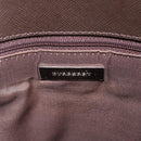 BURBERRY Nova Check Shoulder Bag Canvas Beige Silver Auth BA16771-17