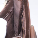 BURBERRY Nova Check Shoulder Bag Canvas Beige Silver Auth BA16771-19