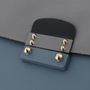Valentino Hand Bag Leather 2way Gray Gold Tone Auth BA16776A-17
