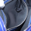 Valentino Shoulder Bag Canvas Blue Silver Auth BA16778V-24