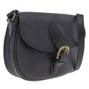 Christian Dior Trotter Shoulder Bag PVC Black Gold Tone Auth BA16780-1