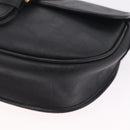 Christian Dior Trotter Shoulder Bag PVC Black Gold Tone Auth BA16780-11