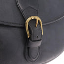 Christian Dior Trotter Shoulder Bag PVC Black Gold Tone Auth BA16780-14