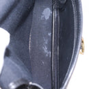 Christian Dior Trotter Shoulder Bag PVC Black Gold Tone Auth BA16780-17