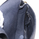 Christian Dior Trotter Shoulder Bag PVC Black Gold Tone Auth BA16780-18