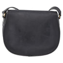 Christian Dior Trotter Shoulder Bag PVC Black Gold Tone Auth BA16780-3