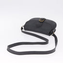 Christian Dior Trotter Shoulder Bag PVC Black Gold Tone Auth BA16780-7
