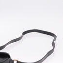 Christian Dior Trotter Shoulder Bag PVC Black Gold Tone Auth BA16780-8