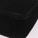 Salvatore Ferragamo Vala Shoulder Bag Suede Black Gold Tone Auth BA16787-13