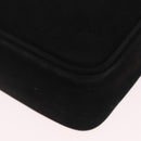 Salvatore Ferragamo Vala Shoulder Bag Suede Black Gold Tone Auth BA16787-15