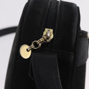 Salvatore Ferragamo Vala Shoulder Bag Suede Black Gold Tone Auth BA16787-17